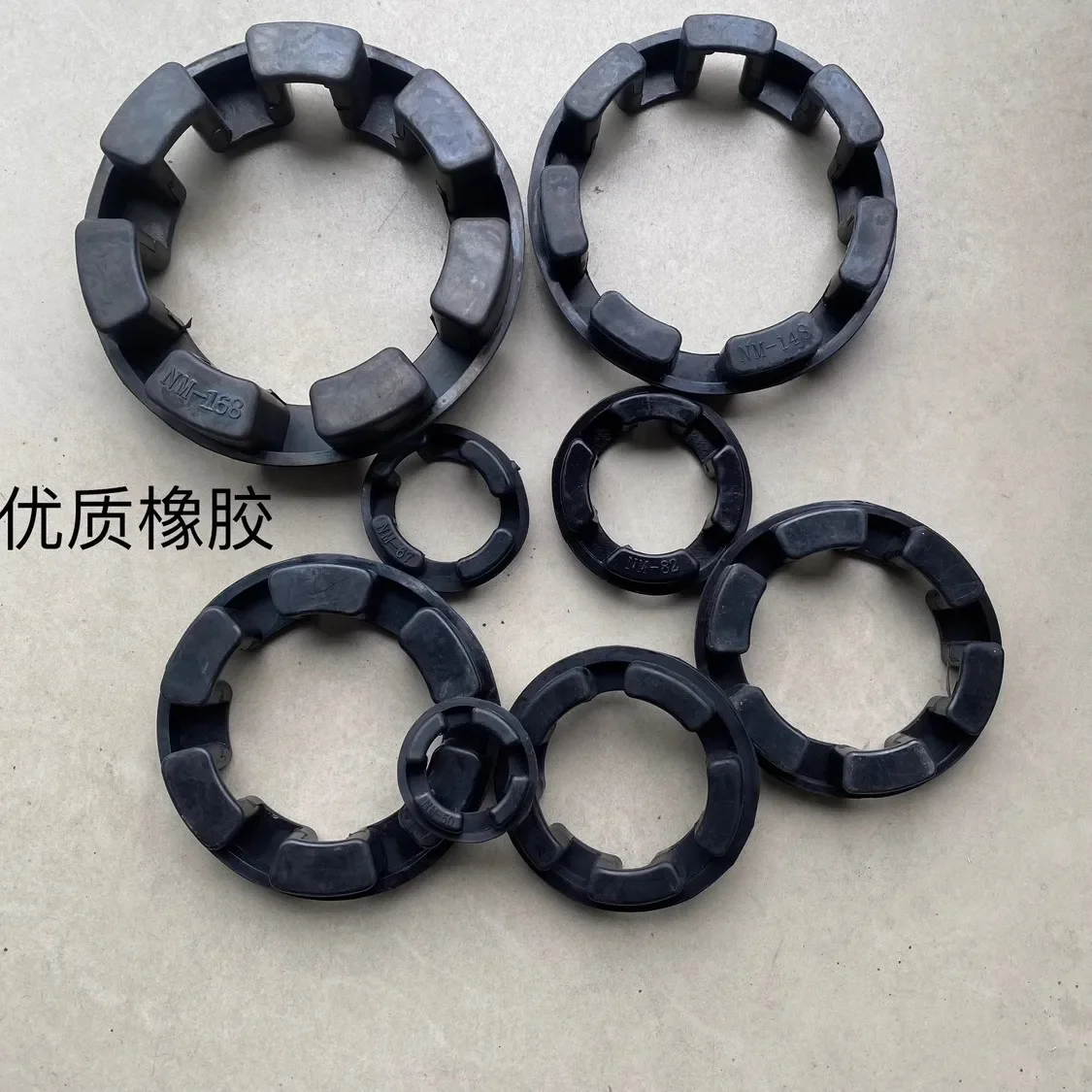 2pcs NM Coupling Cushion Rubber-NM50/NM67/ NM148 / NM168 /NM214 Black Rubber Buffer Element for C-King Water Pump Model Complete