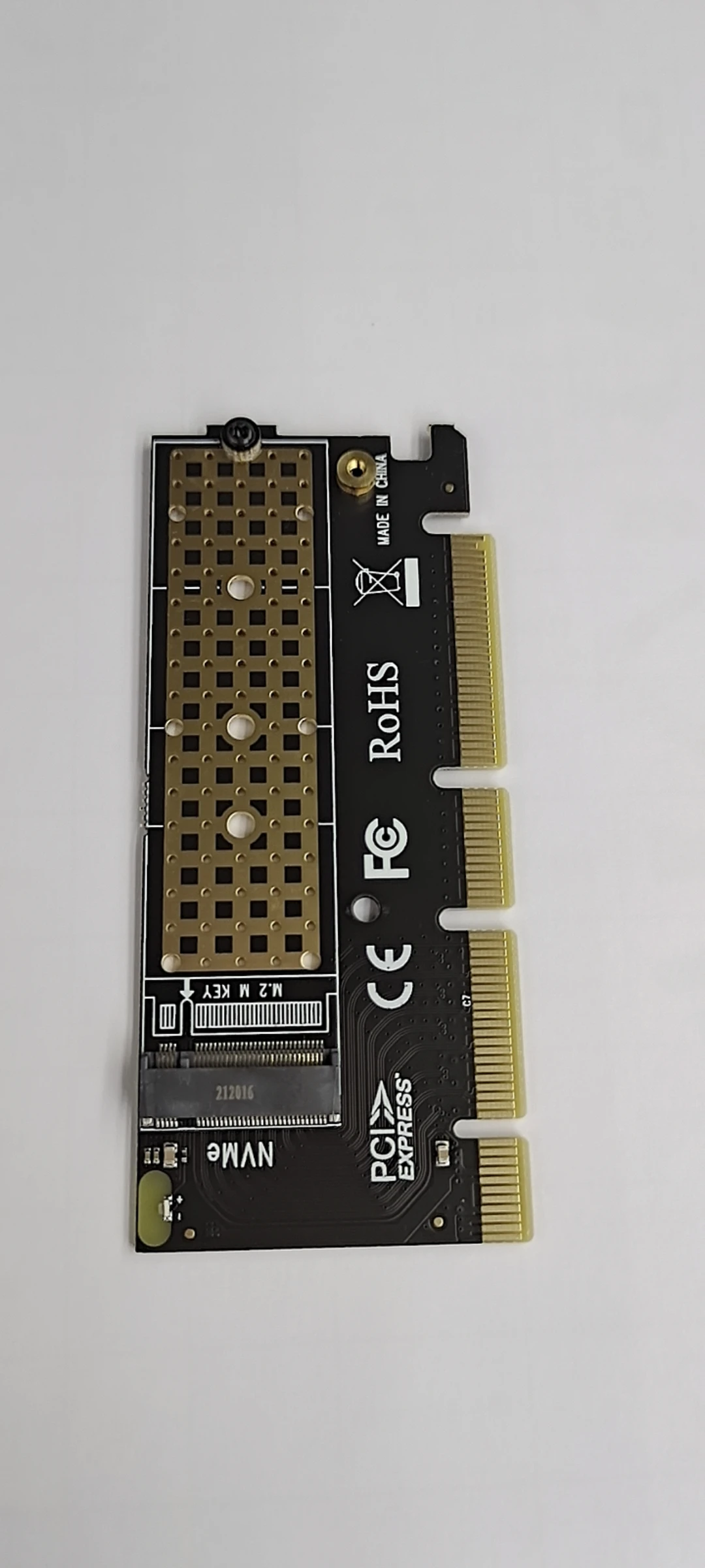 

NVMe PCIe M.2 NGFF SSD to PCIe X16 4.0 adapter card With LED indicator support 2230/2242/2260/2280
