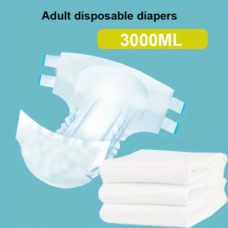 3PCS Disposable Adult Diaper Leakproof Adult Baby Diaper Lover 3000ml Trial Pack Unsiex