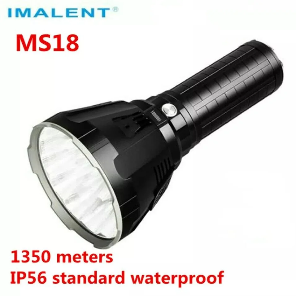 IMALENT MS18 Super Bright Flashlight 100000 Lumens Lamp Rechargeable Waterproof Professional LED Torch Handlight Search Light