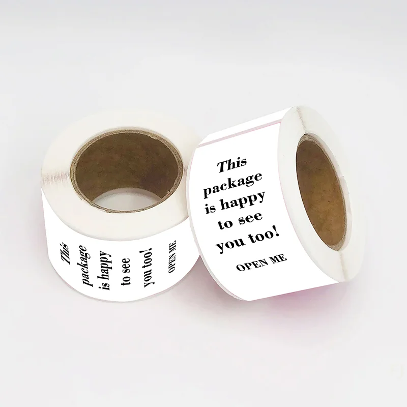 

[YU]New Ins Creative Wholesale Self-adhesive Packaging Label Tape Sealing Stickers Gift Packaging Stickers 100 Pcs/roll
