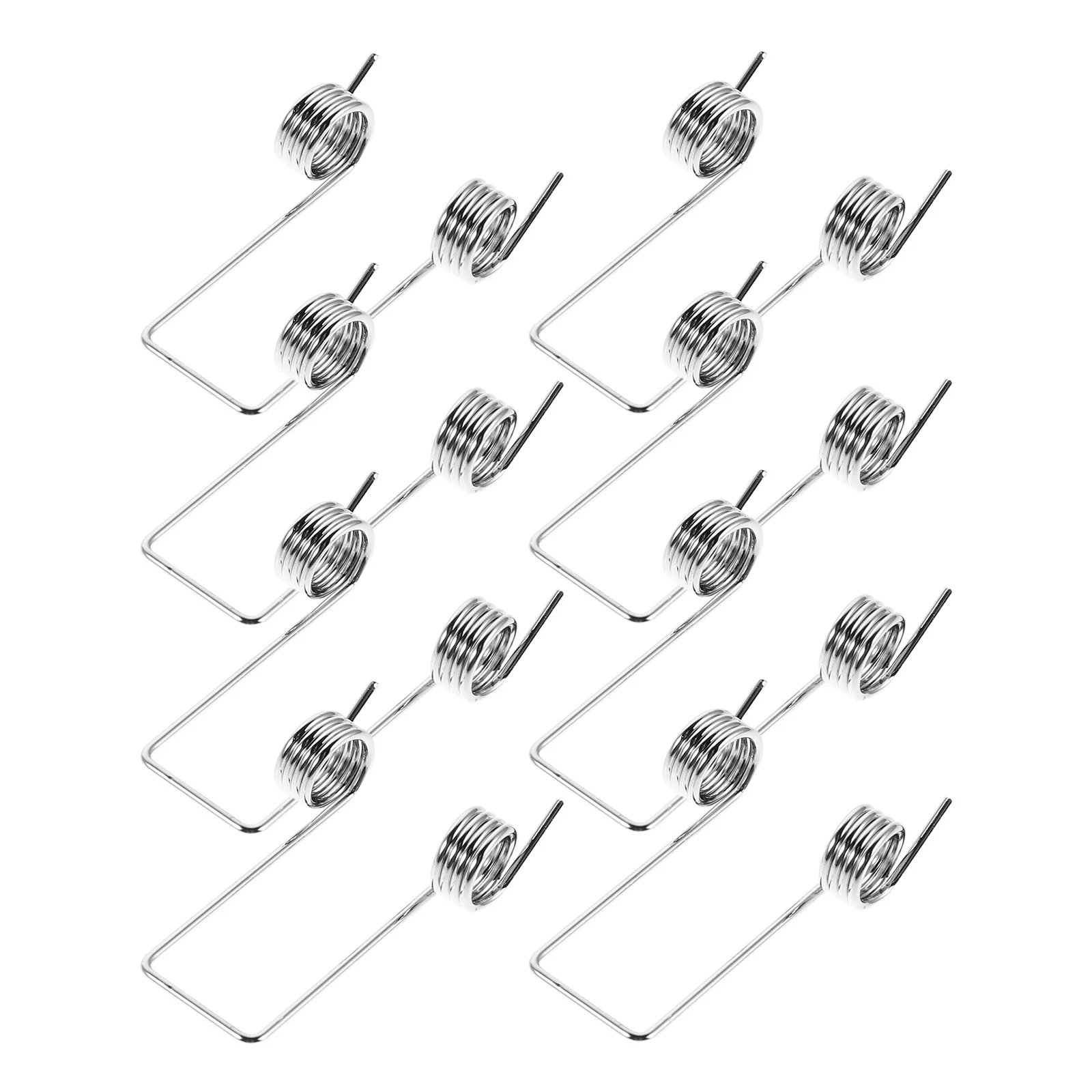 8Pcs Flip Trash Can Lid Torsion Spring Stainless Steel Replacement V-Shape Repair DIY Maintenance Tool Quiet Operation
