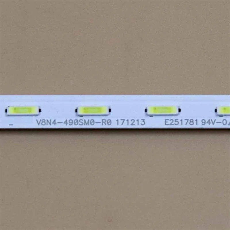 Strisce di retroilluminazione a LED per Samsung UE49NU7500U UE49NU7655U UE49NU7670U UN49RU8000F Barre V8N4-490SM0-R1 Array Bands BN96-46045A