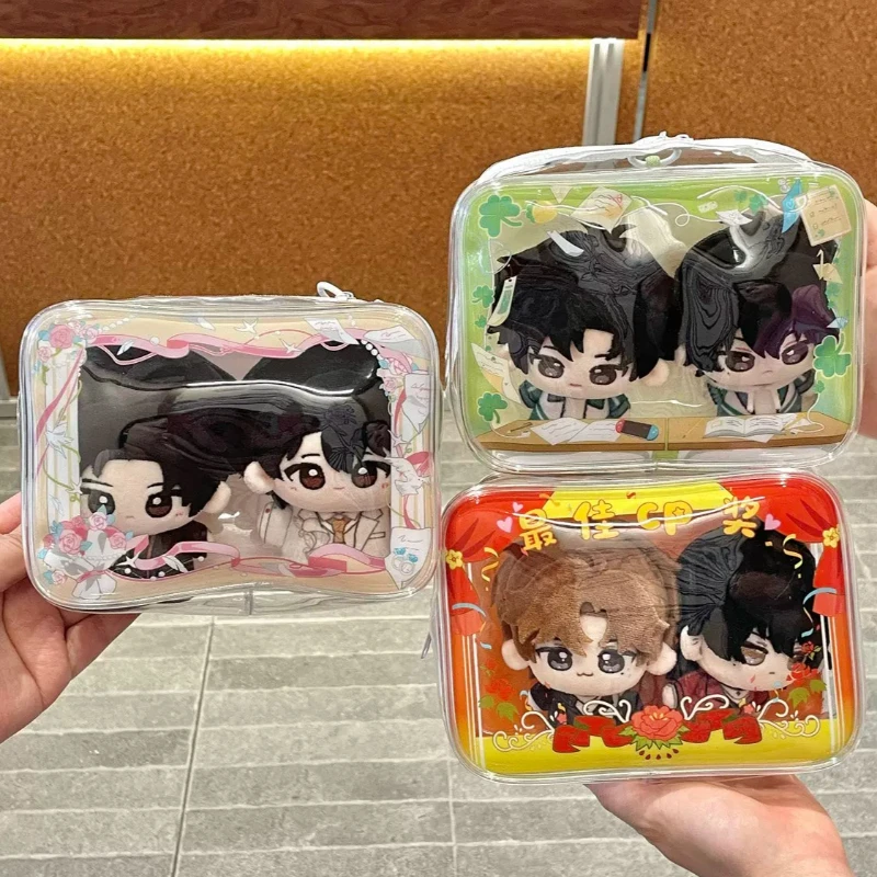 Cute PVC Ita Bag for 10cm Couple Doll Transparent Display Toy Storage Kawaii Protective Case with Wrist Strap Fans Supplies New
