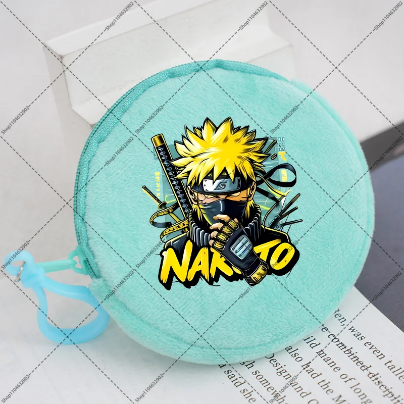 Naruto Mini Wallets Cartoon Anime Printed Wallet Sasuke Sakura Cute Purses Boys Girls Fashion Purse Portable Wallets Party Gifts