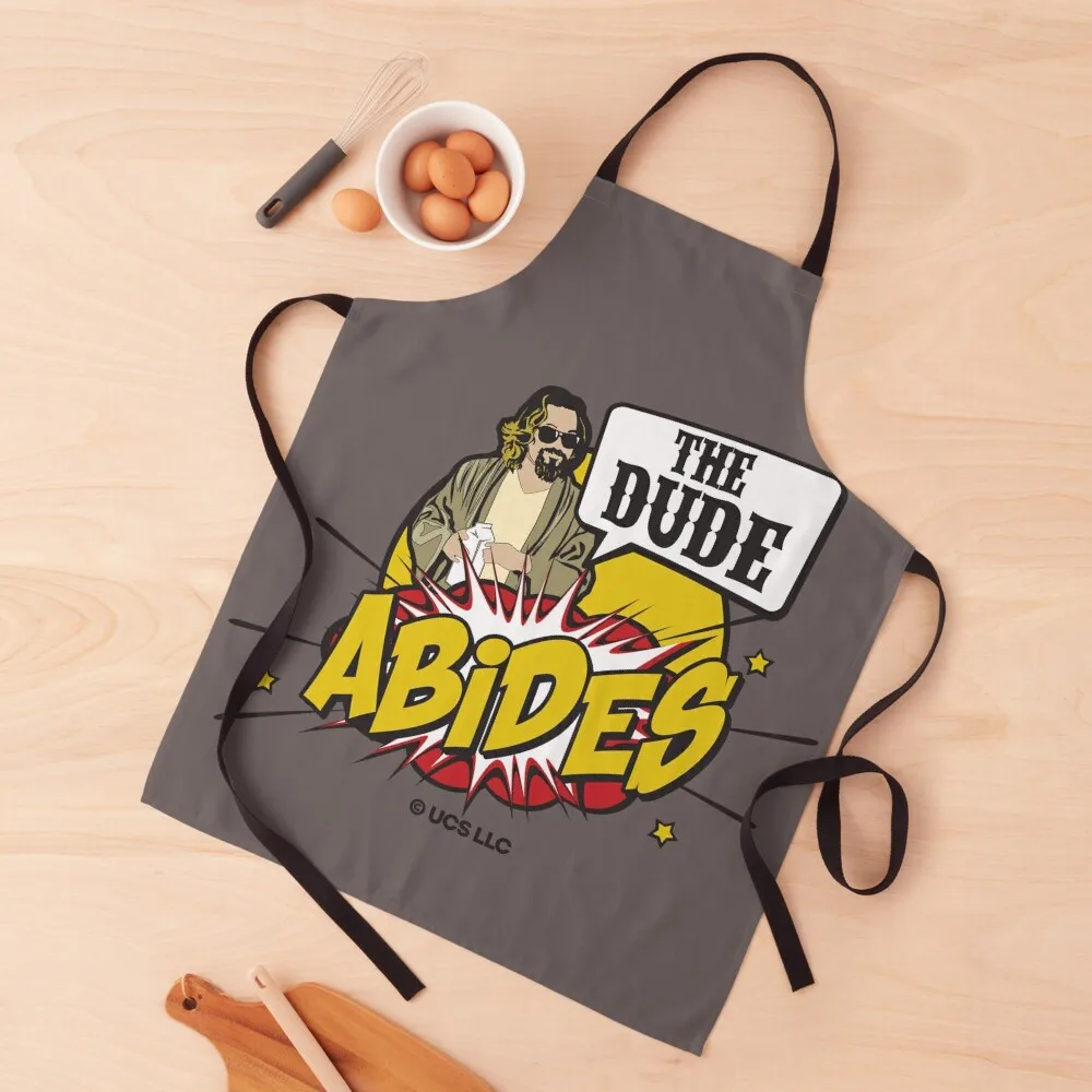 The Big Lebowski the dude abides. Birthday party gifts. Officially licensed merch. Apron Korean Hairdresser Apron