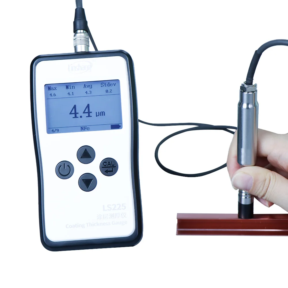 RTS LS225 N1500 NFe Aluminum High Precision Coating Thickness Tester Meter Portable Digital Coating Thickness Gauge