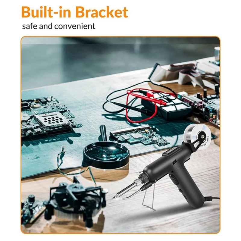 Hot Soldering Iron Kit, 80W 110V Automatic Soldering Tool, Fast Heating Soldering, Suitable For Repair And DIY US Plug