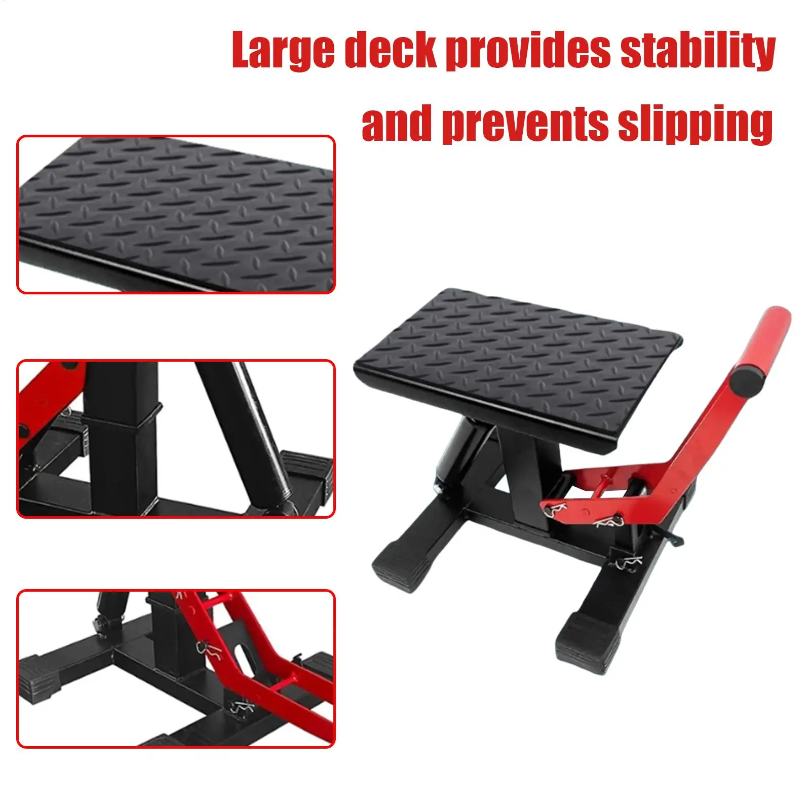 Universal Motorcycle Lifting Stand Heavy Duty Hydraulic Parking Stool Hoist Table For Maintenance Motorbike Atv Dirt Bike