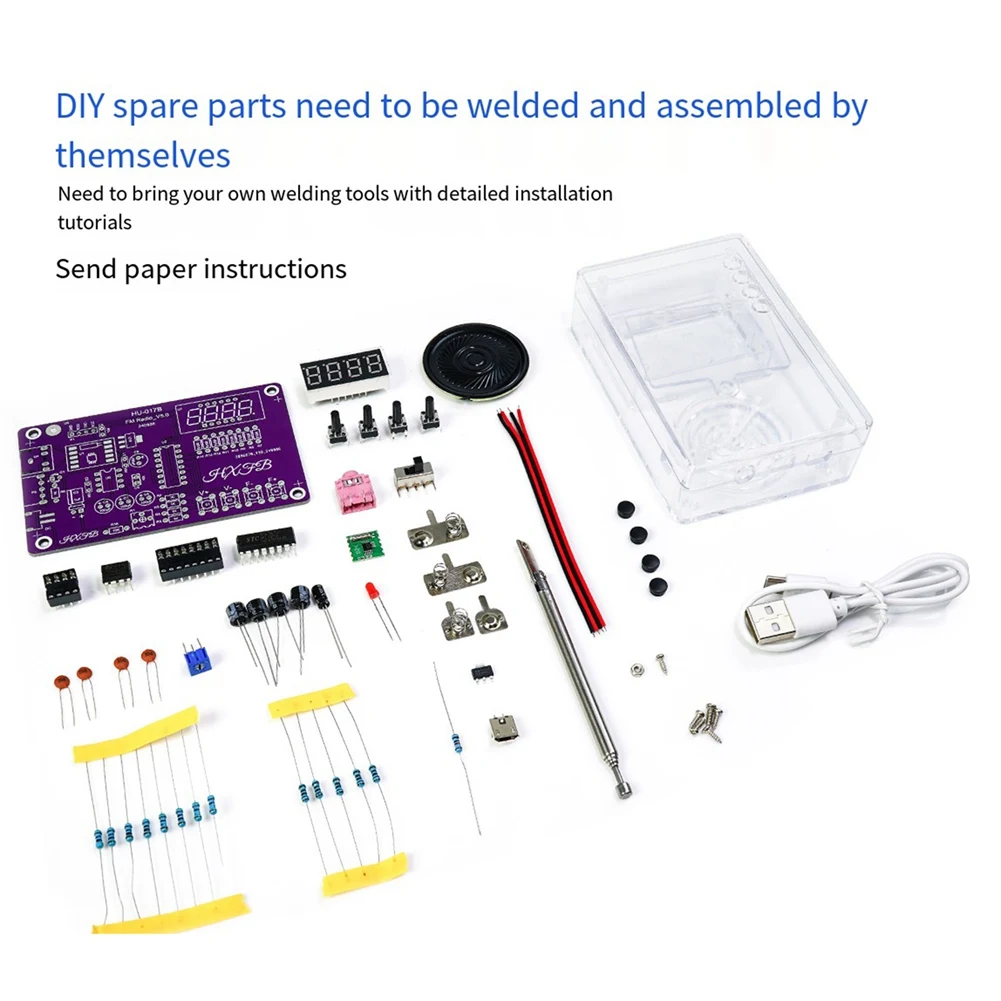 a72z-novo-kit-eletronico-de-radio-fm-diy-hu-017b-com-frequencia-ajustavel-87-108mhz-e-display-digital-para-pratica-de-soldagem-diy