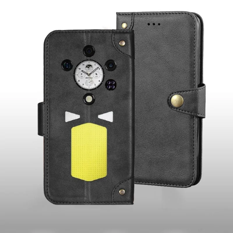 For Ulefone Armor 29 Pro/29 Ultra/29 Pro Thermal Case Metal Buckle Retro Leather Back Case Cover  Phone Accessories