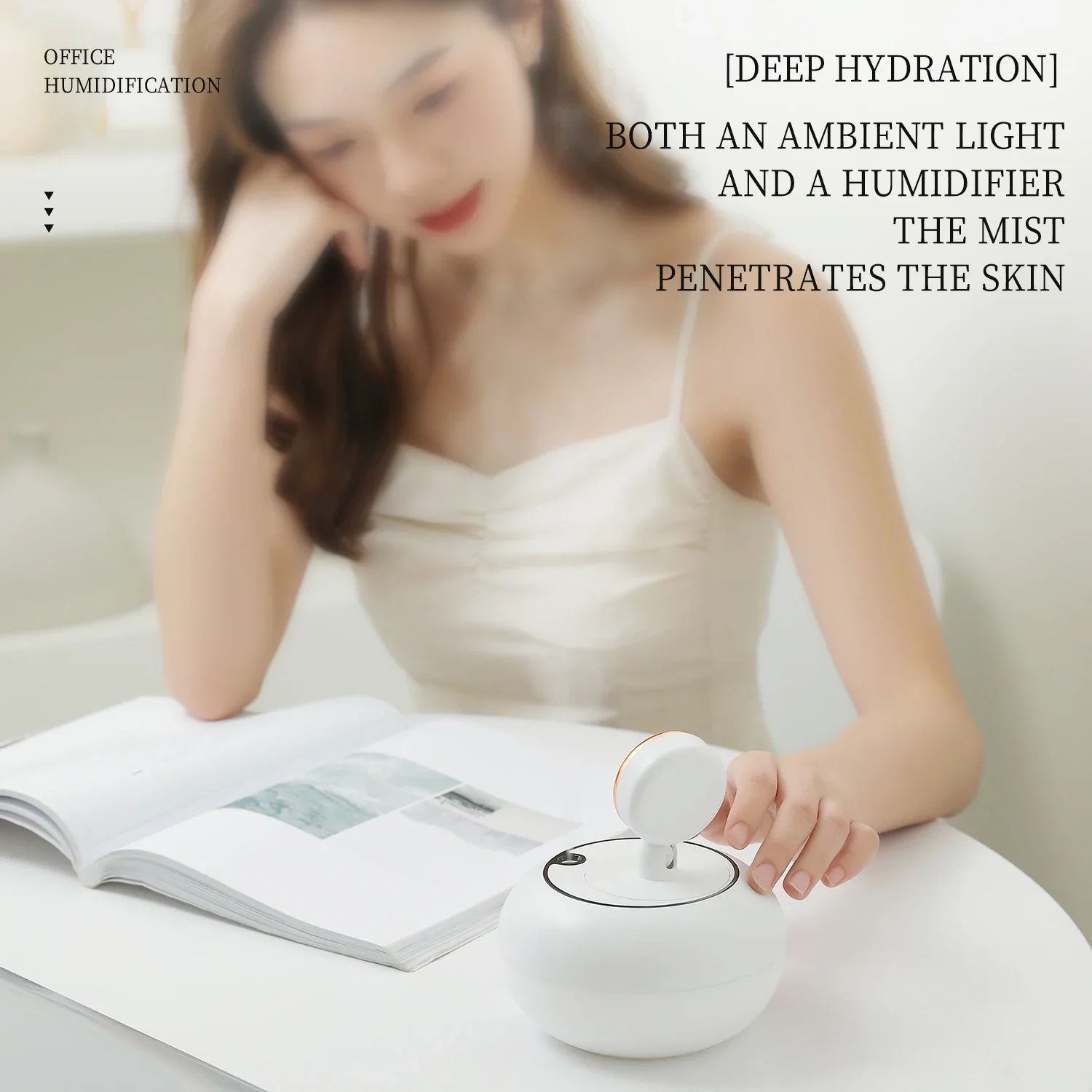 OEM Portable Home Car Air Humidifier 300ml USB Creative Sunset Light Mist Atomizer