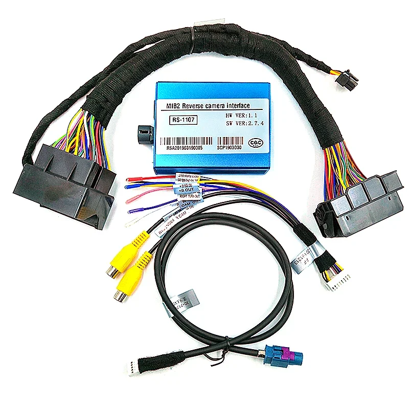 Para interface de câmera de carro com guia do sensor de estacionamento