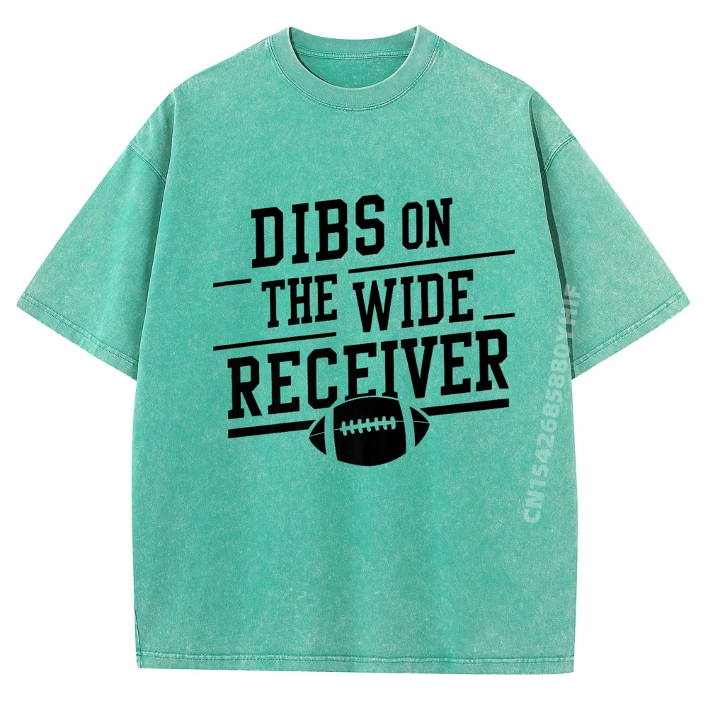 

Dibs On The Wide Receiver Football Wife Qb Shirts Graphic Tee Mens Camiseta Big And Tall Oversized Washed Shirt