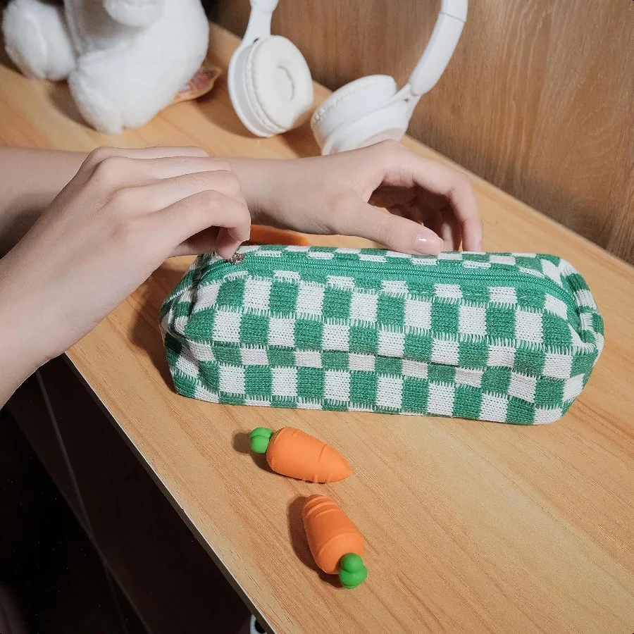Pencil Case Pen Case Office College School Storage Bag Pouch Holder Box Organizer Makeup Pouch Cosmetic Bag Aesthetic Cute Penc