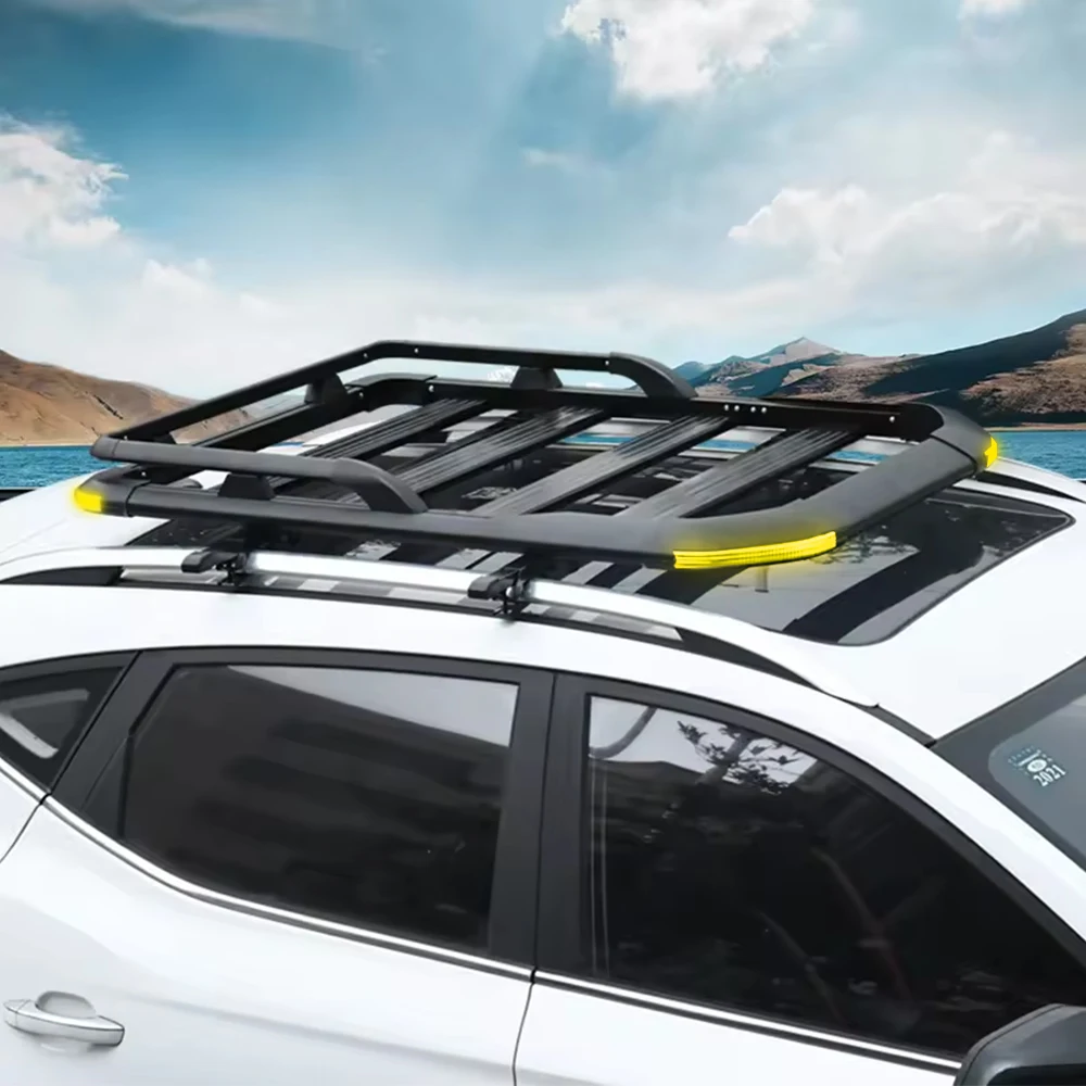 EVERIGNITE Universal aluminum alloy car roof racks Luggage Rack Carrier Basket for car Offroad SUV