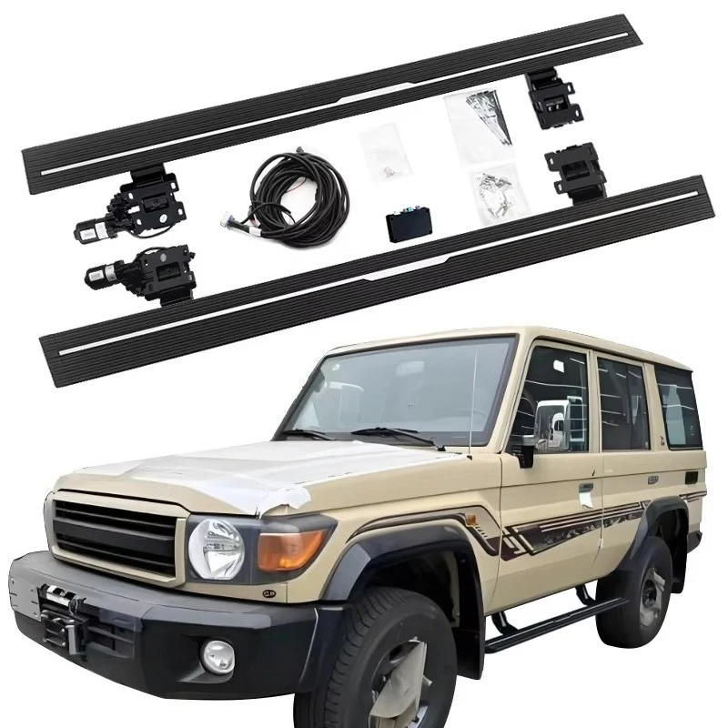 

Electric Running Boards Retractable Aluminum Alloy For Land Cruiser LC76 SUV Side Steps with Carry Bag