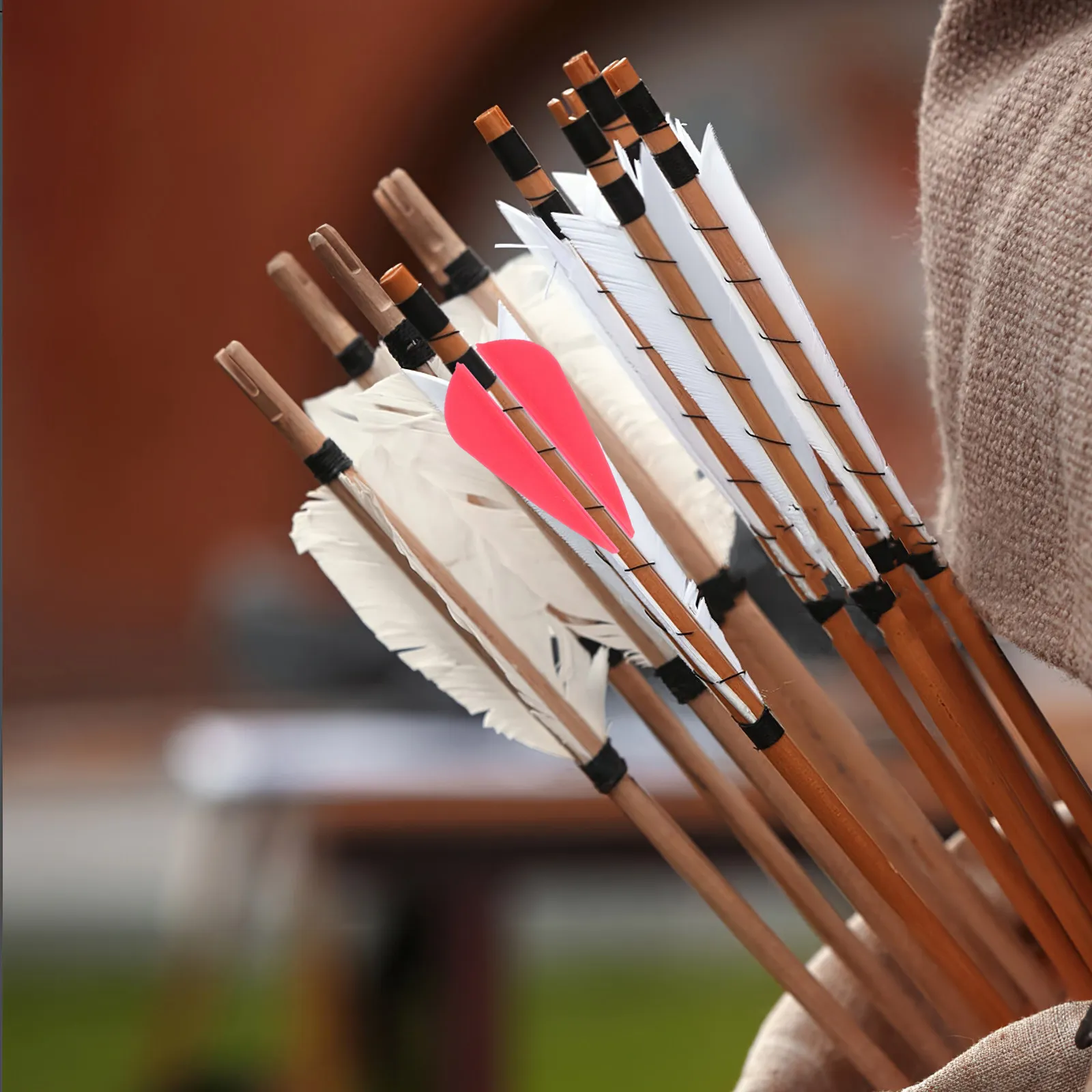 50Pcs Rubber Arrow Vanes Archery Supplies for Flight Stability and Direction Control Arrow Vanes Rubber Fletchings