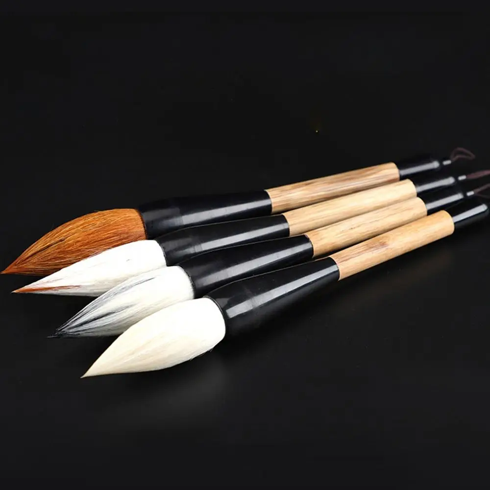Rhapis Humilis Pole Calligraphy Brush Wolf/Wool/Bear Hair Wolf Hair Chinese Painting Pen Large Size Spring Couplets Writing