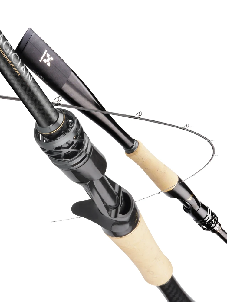 HASIDA Magician Toray High Carbon Angelrute 46T+T1100G Spinning/Casting Schnelle Aktion 3A-Grad Korkgriff Titan-Führung
