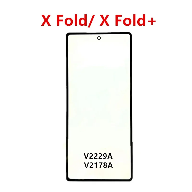 Fold3 Touch Screen For Vivo X Fold 3 Pro 2 Plus Note Front Panel LCD Display Outer Glass Repair Replace Parts + OCA