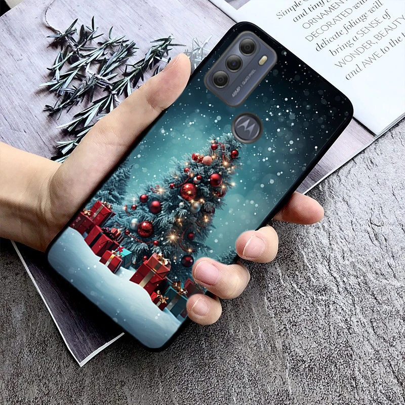 

Phone Case For Moto G85 G55 G05 G14 G75 G31 G50 G10 G20 G30 G60 G13 G32 G84 G54 G53 G72 G24 Power Santa Christmas Tree