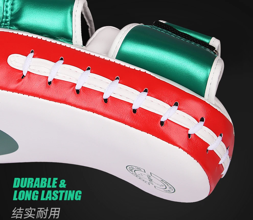 PU-Leder Hand- und Fußziel Schaum Boxer Pads Trainingshandschuhe für Boxen Taekwondo Sanda für Damen Herren Fitnessgeräte – Detail 8