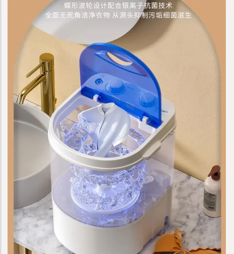 220V VCJ Washing Machine Washer Dryer Combo for Home Dormitory Full Semi Automatic Single Tub LAL
