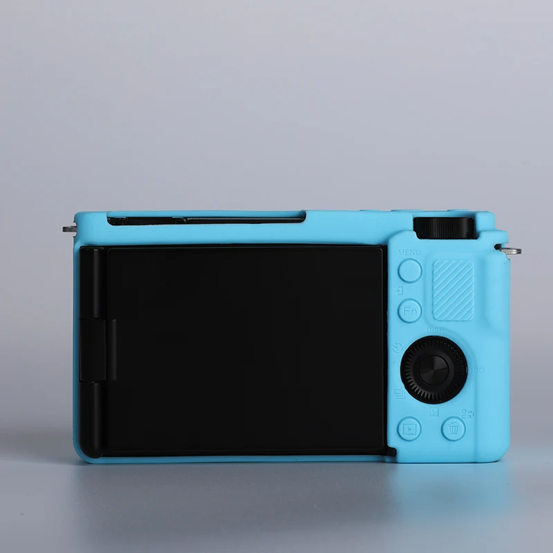 MUZIRI KINOKOO Custodia In Vera Pelle Retrò Per Sony ZV-E10 II - Con Impugnatura E Fondo Apribile - Caffè