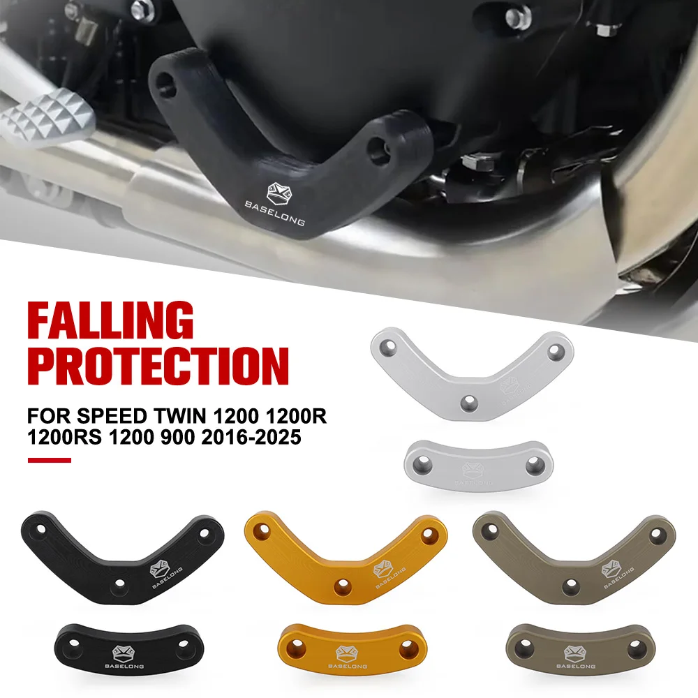 

Left And Right Engine Case Slider Protection blocks Accessories For Speed Twin 1200 1200R 1200RS 1200 900 2016-2025 Motorcycle