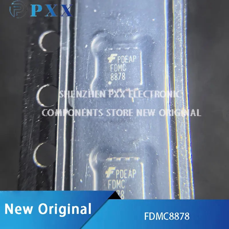 5Pcs New Original FDMC8878 N-Channel Power Trench ® MOSFET 30V, 16.5A, 14mΩ MLP-8(3.3x3.3)