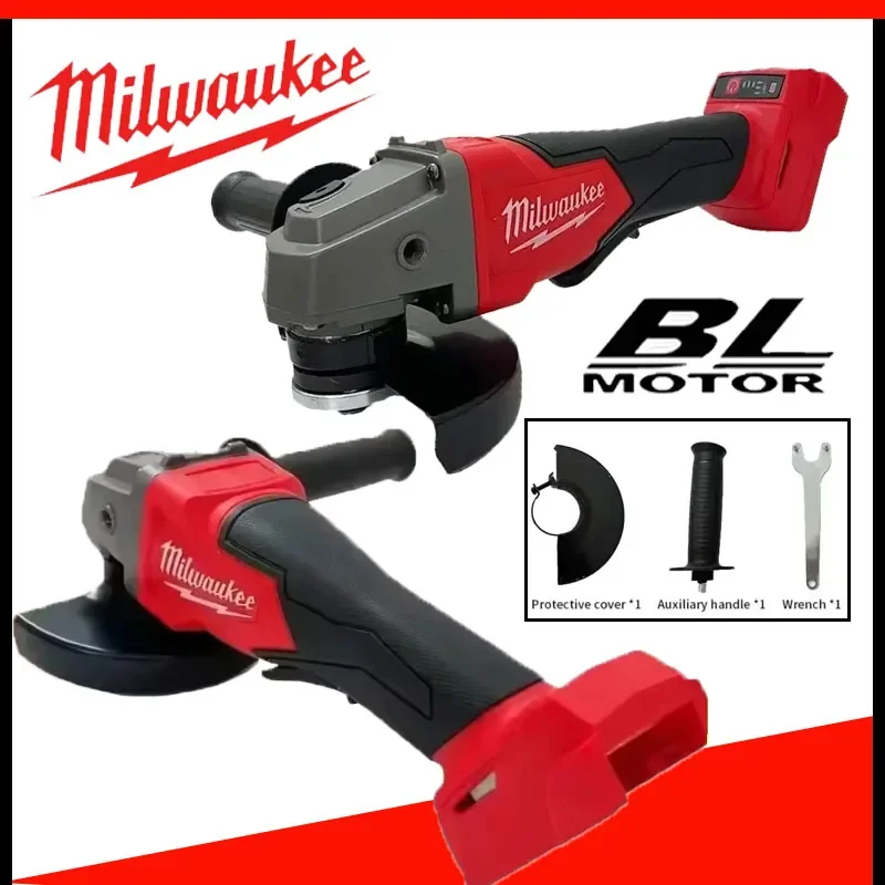 

Milwaukee 125mm Brushless Angle Grinder 2025 Cordless Electric Power Tools with No-Lock Paddle Switch for Polishing And Cutting