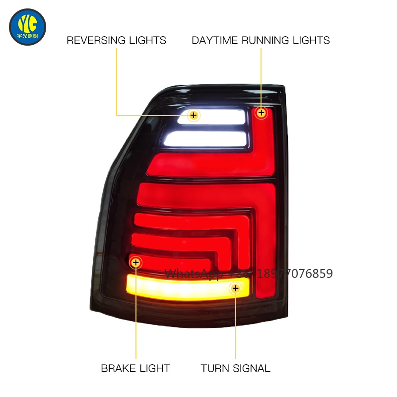 

For 2009 2020 V93 V97 LED Tail Light Upgrade Rear Lamp Taillights Assembly Stop Turn Signal Lights