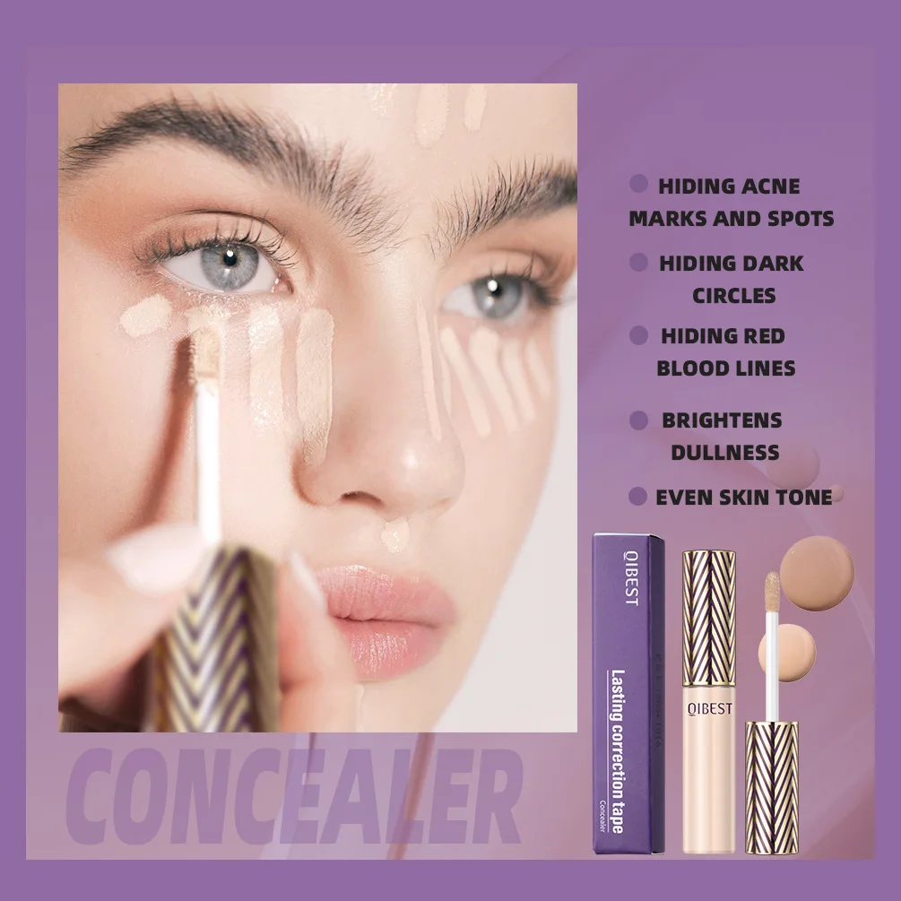 

Liquid Concealer Moisturizing Long Lasting Liquid Foundation to Cover Acne Marks and Spots Waterproof Oil Control Face Makeup.