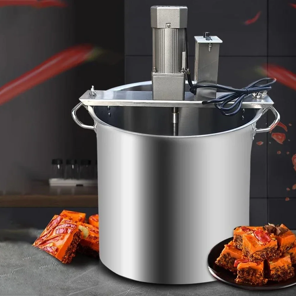 220V Stir-fry Machine Automatic Small Hot Pot Bottom Material Mixer Pot Boil jam Sauce Chili Sauce Fried Stuffing Frying Machine