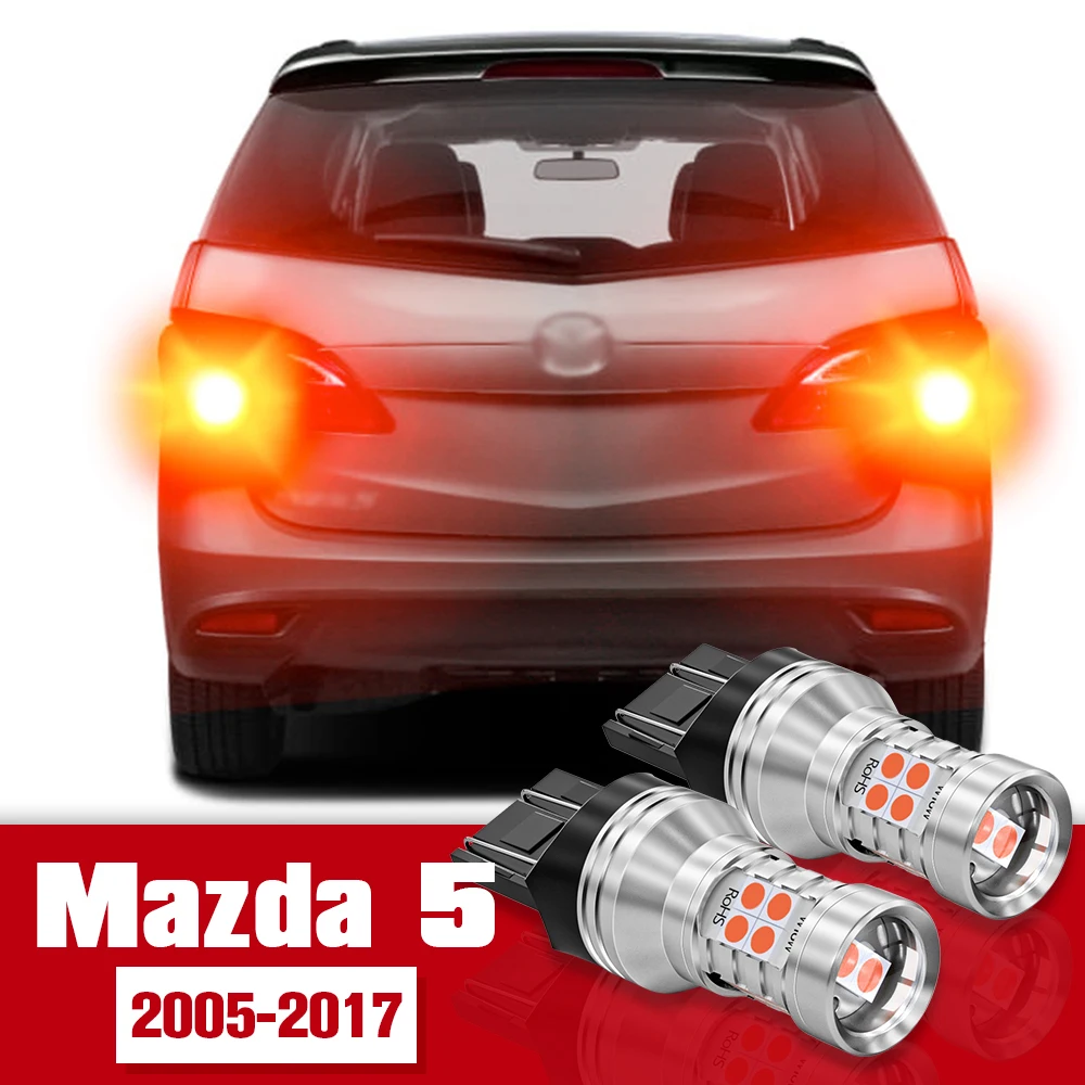 

2pcs LED Accessories Brake Light Bulb Lamp For Mazda 5 2005-2017 2006 2007 2008 2009 2010 2011 2012 2013 2014 2015 2016