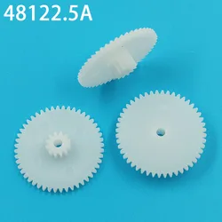 48122.5A 0.5M Double-Layer Plastic Gear 25MM Diameter 48+12 Tooth 2.45mm Stacked Gear Motor Toy Accessories 10PCS/LOT