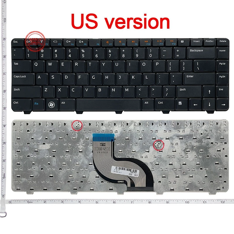 GZEELE US NEW Laptop Keyboard for DELL N4010 N3010 N4020 M4010R N4030 N5020 N5030 M5030 M4010 V100830AS1 Notebook English black