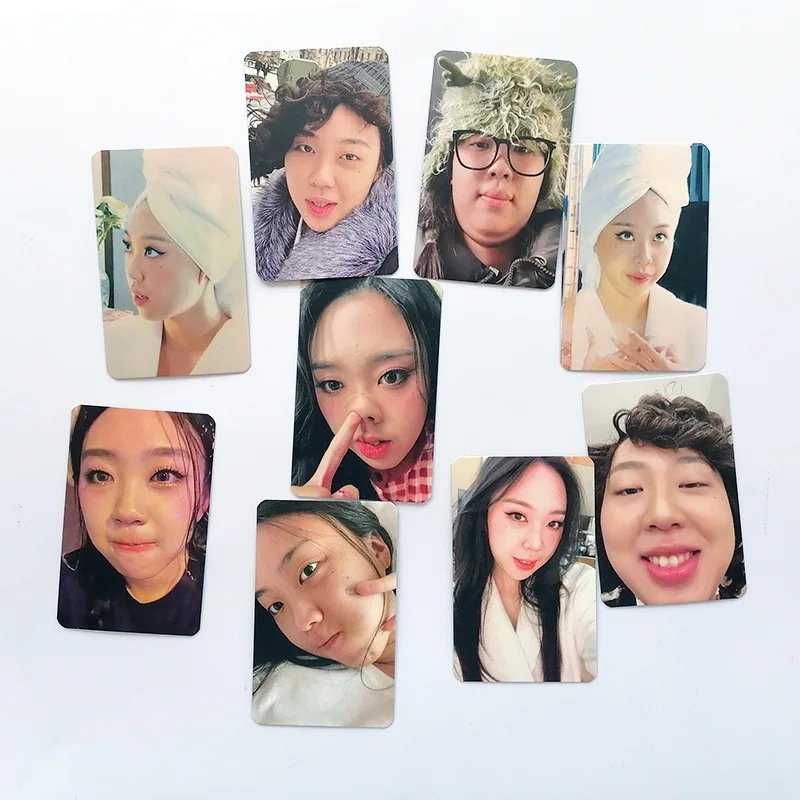 

9Pcs/Set KPOP LEE YOUNGJI THE MAIN CHARACTER 1st ASIA TOUR Photocards Girl Rapper Concert Two Sides LOMO Cards Fans Collection