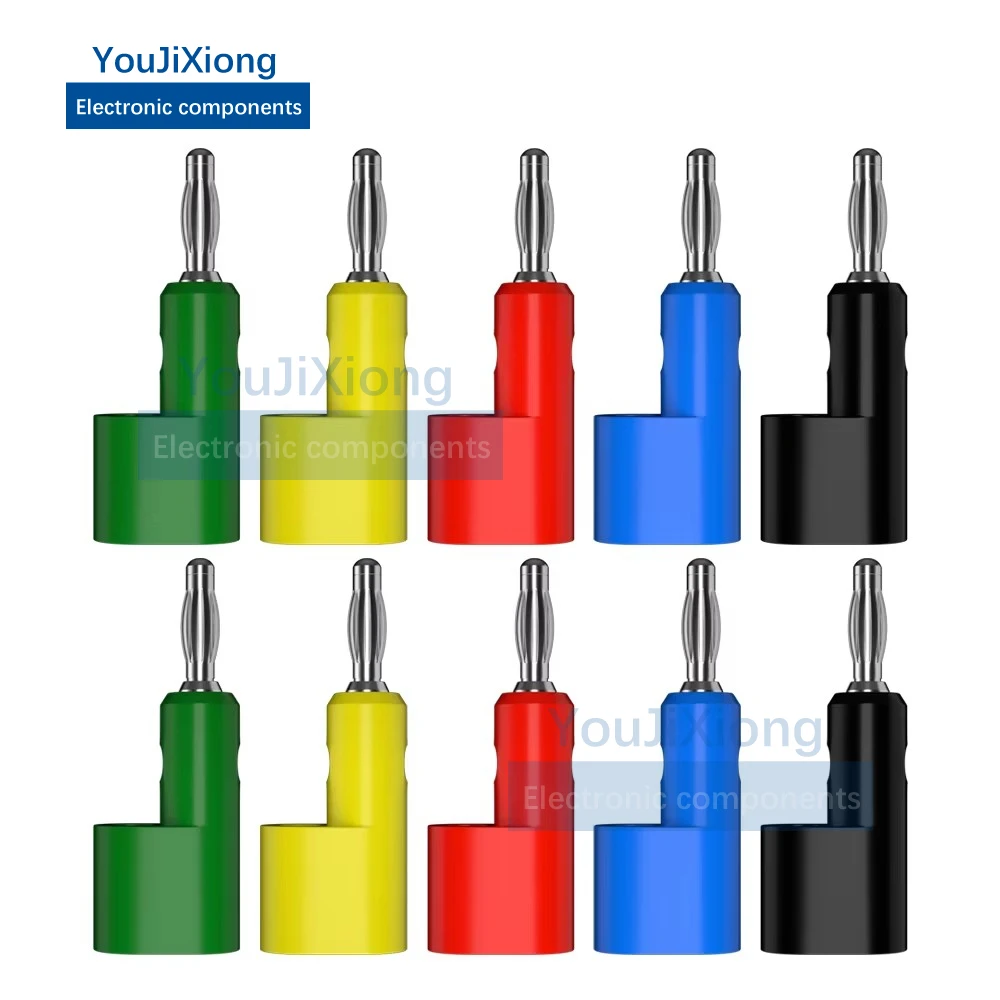 

10Pcs 4mm Lantern Type Banana Plug, Solderless Stackable, Continuous Plug Screw Tightening