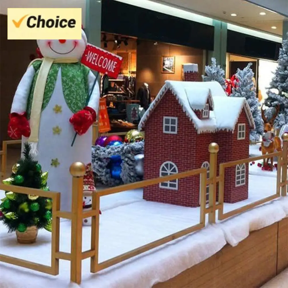 Mantas para la nieve crean encantadoras paisajes de invierno nieve de invierno decoración navideña rollos gruesos hoja de nieve para niños