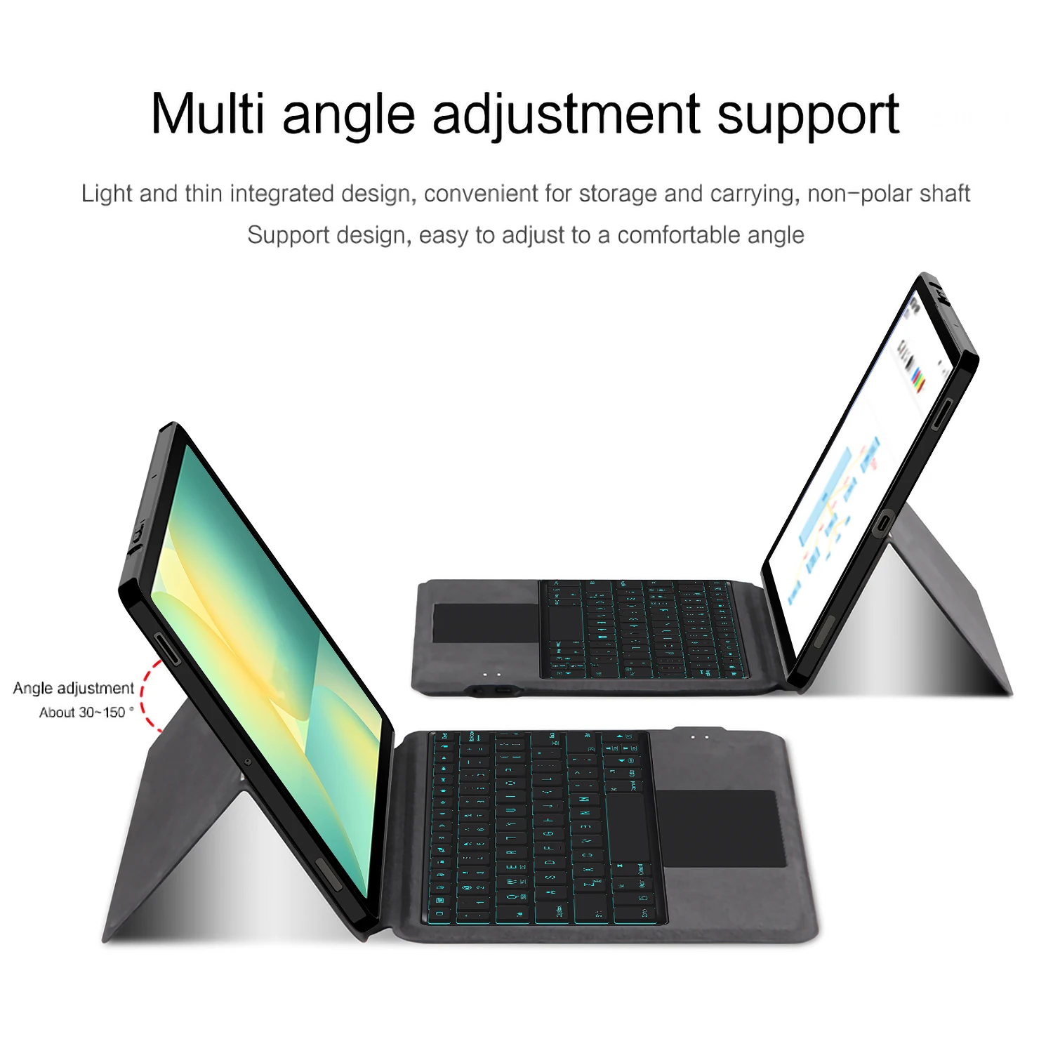 Backlit Keyboard Case For Samsung Galaxy Tab S10 FE S9 FE 10.9