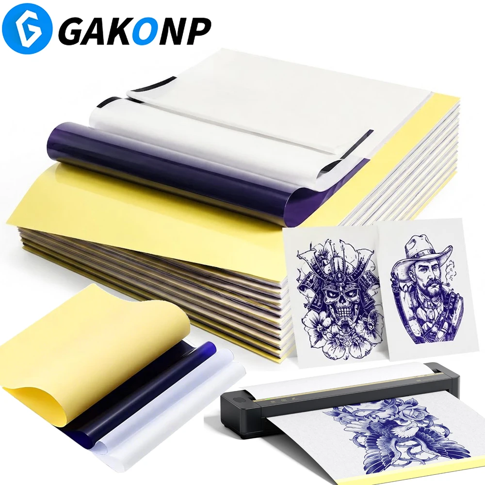 150-5PCS Tattoo Transfer Paper A4 Tattoo Stencil Paper Carbon Thermal Copy Paper Tattoo Tracing Paper for Printer Tattoo Supply