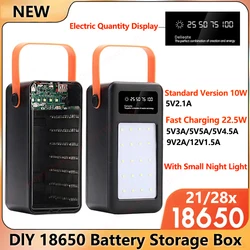 Quick Charging 18650 Battery Case USB Welding Free Power Bank Case Detachable Portable QC 3.0 PD DIY Shell Housing For Powerbank