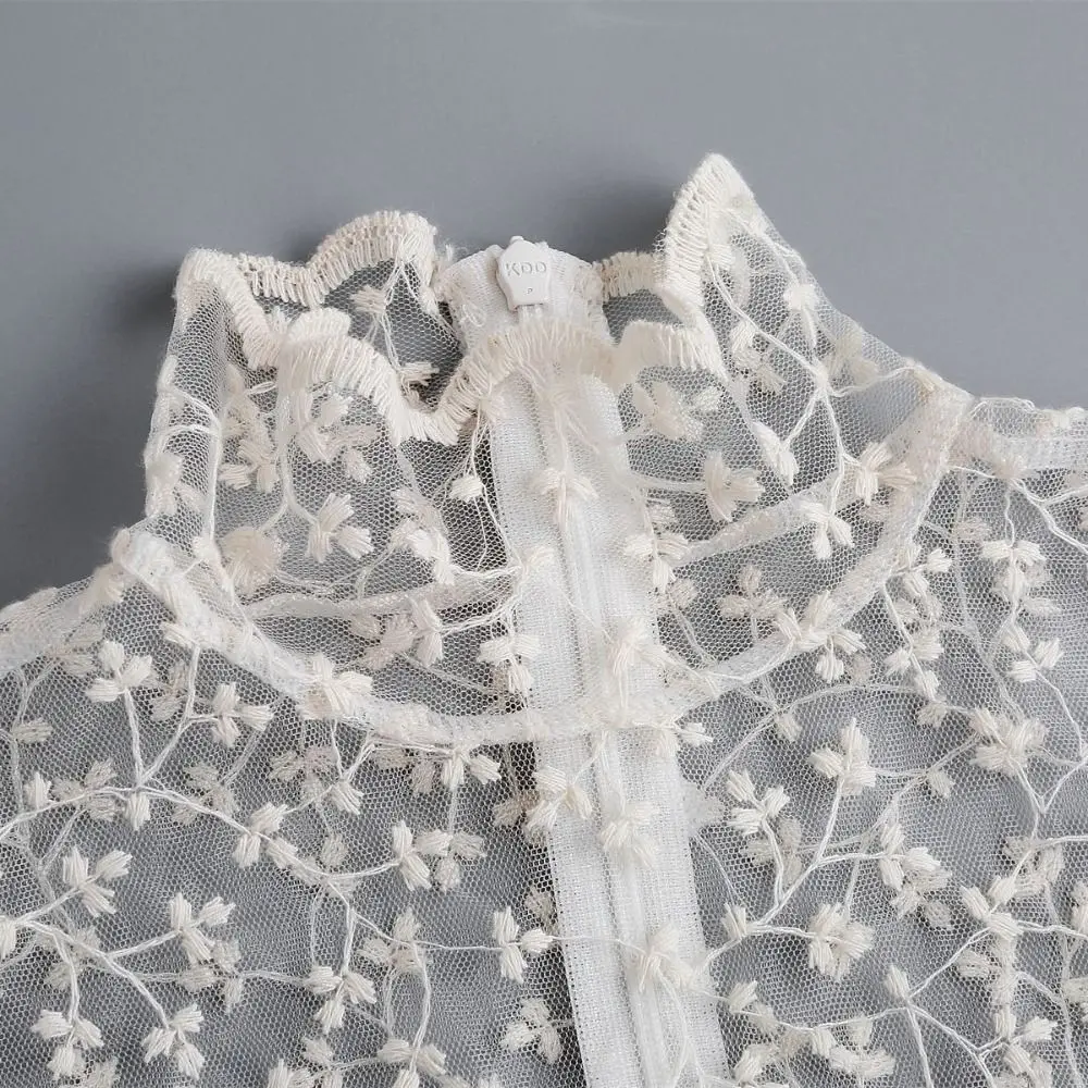 جميلة البتلة وهمية طوق أسود انفصال التلبيب كاذبة طوق الدانتيل الملابس والاكسسوارات النساء