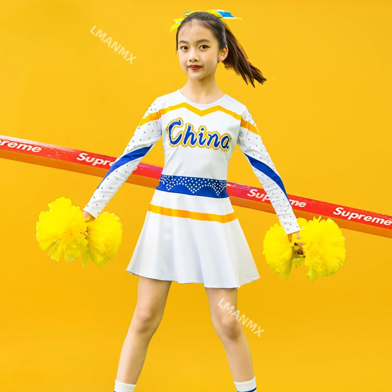Children's cheerleading performance costumes, campus sports meeting costumes, cheerleading dance performance costumes