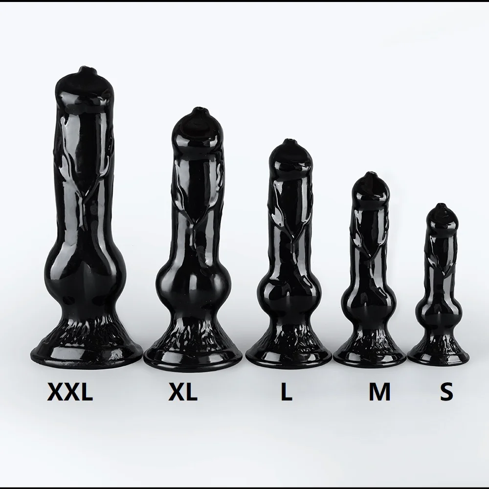 Soft Jelly  Animal Dog Dildo Realistic Thrust S-XXL Vaginal Anal Plug Adults Sex Toys For Women Men Masturbators Fake Penis Big view 2