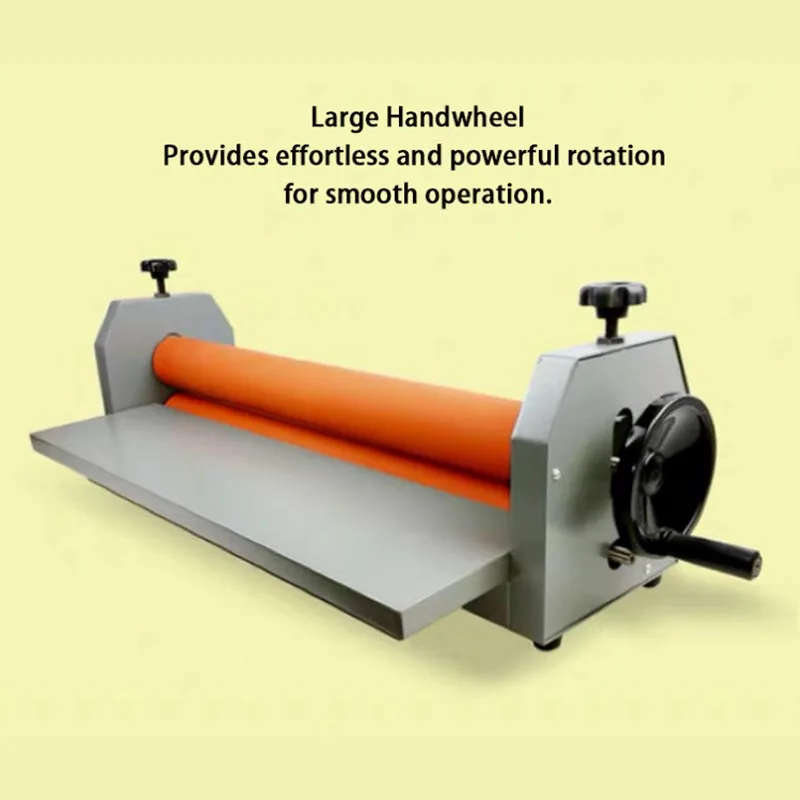 High Quality 70/75cm Manual Cold Roll Laminator Machine  Advertising Photo Film KT Panel Hand Crank Cold Roll Laminating Machine