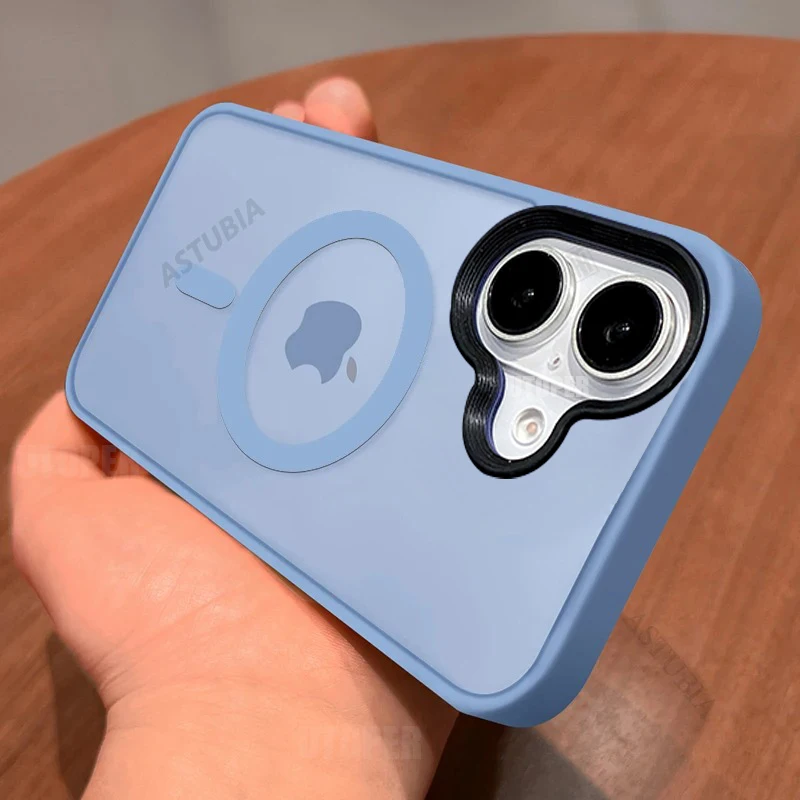 جراب هاتف فاخر شفاف يعمل باللمس الناعم ، صقيع ، Magsafe ، مغناطيسي ، غطاء حماية صلب ، آيفون 16 بلس ، 15 ، 14 ، 13 ، 12 ، 11 برو ، جديد