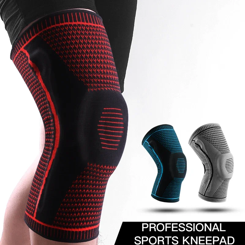 1 PC genouillères sangle rotule soutien médiale ménisque Silicone Compression Protection Sport genouillères basket-ball course Prot